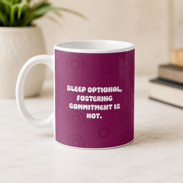 Sömn Valfri Fosteråtagande Förälder Liv Kaffemugg (Skapare uppladdad)