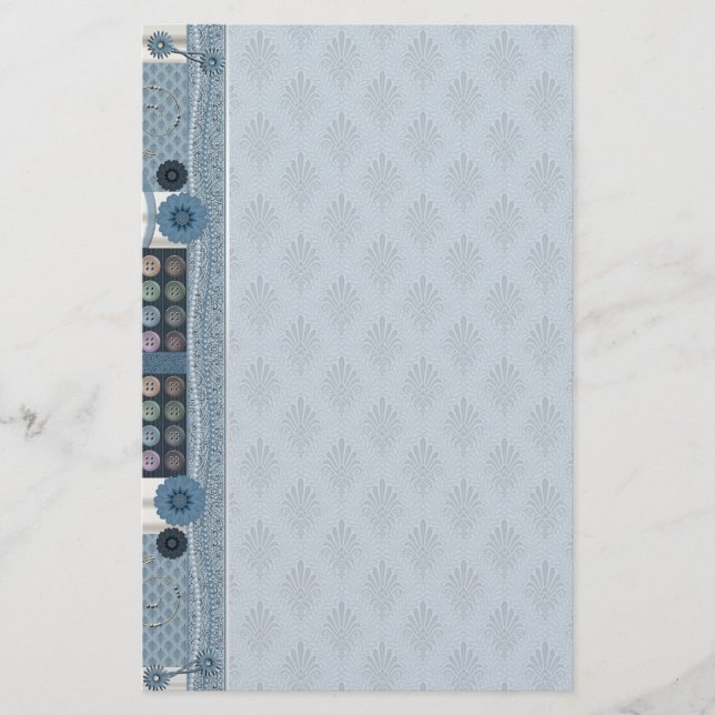 Sömnadentusiastbrevpapper Brevpapper (Framsida)