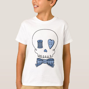Sömnadskalle (blått) tee shirt