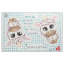 Sömnadsklipp Personligt Enhörningsleksaksmönster