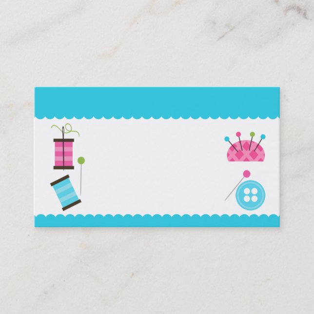 Sömnadvisitkortdesign Visitkort (Framsida)