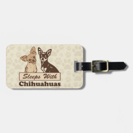 Sömnar med Chihuahuas Bagagebricka