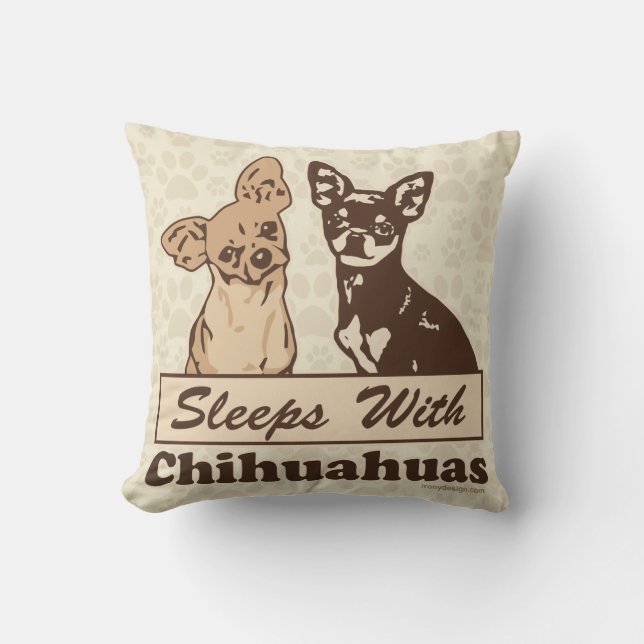 Sömnar med Chihuahuas Kudde (Framsida)