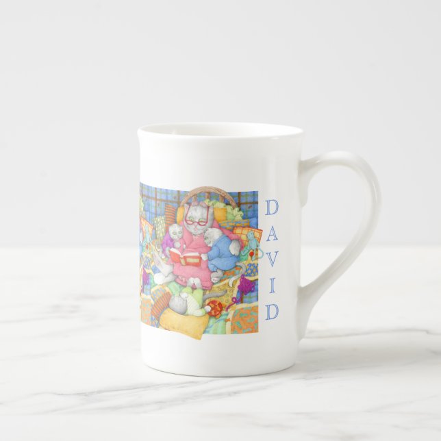 SÖMNBERÄTTELSE Bone China Mugg Benporslin Mugg (Höger)