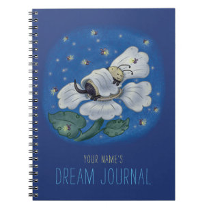 Sömnbien Personlig Dream Journal Anteckningsbok