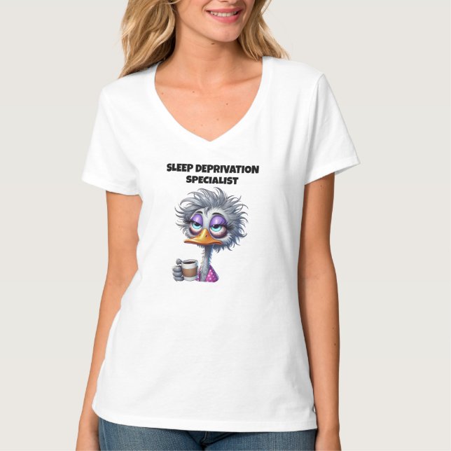 Sömnbristspecialist T Shirt (Framsida)