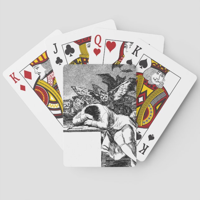Sömnen Hos Förnuftet Frambringar Odjur, Goya Casinokort (Baksidan)