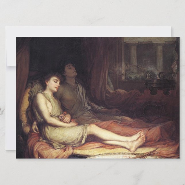 Sömnen och hans halvbror Döden (Sorgen) Kort (Framsida)