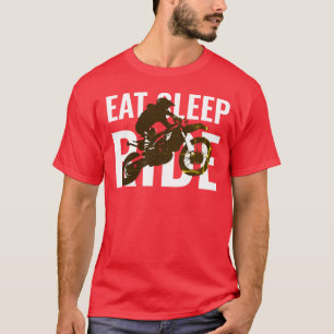 Sömngång Ride Motocross Motorcle Sport Post Art T Shirt