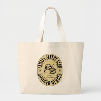 Sömnig alltid Klubb Tote Bag - Lustigt fack Jumbo Tygkasse