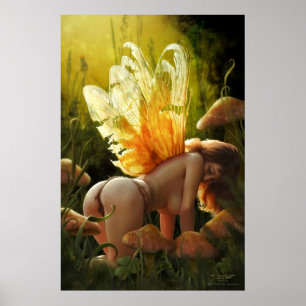 Sömnig älva av J. Matthew Rota Poster