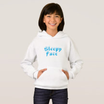 Sömnig Ansikte: Barns Pullover Hoodie Sweater