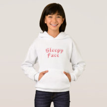 Sömnig Ansikte: Barns Pullover Hoodie Sweater