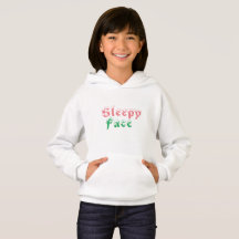 Sömnig Ansikte: Barns Pullover Hoodie Sweater