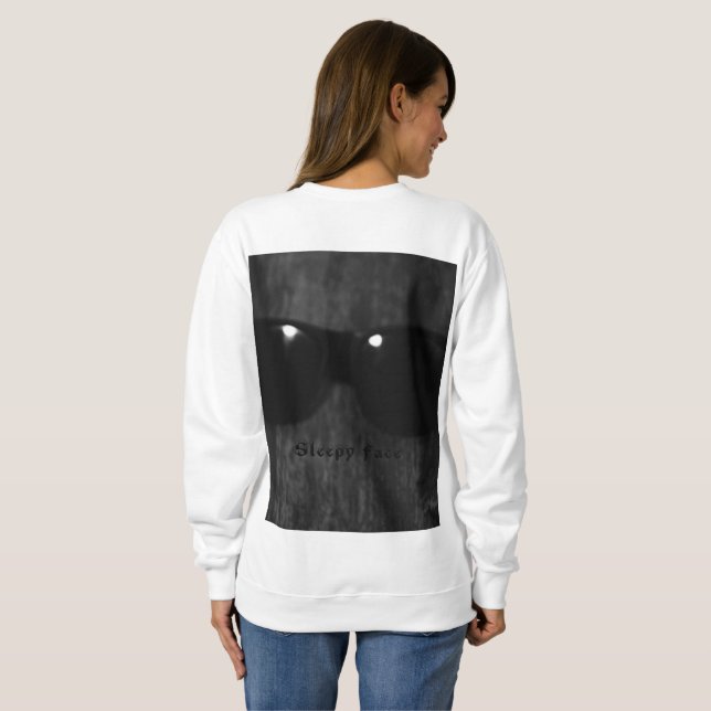 Sömnig Ansikte - Kammusslerskjorta för kvinnor T Shirt (Hel baksida)