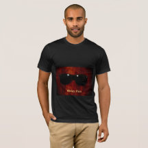 Sömnig Ansikte - Unisex Basic Mörk T-Shirt