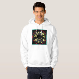 Sömnig Ansikte: Vit - Unisex Hooded Sweatshirt
