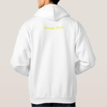 Sömnig Ansikte: Vit - Unisex Hooded Sweatshirt