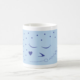 Sömnig ansiktemugg kaffemugg