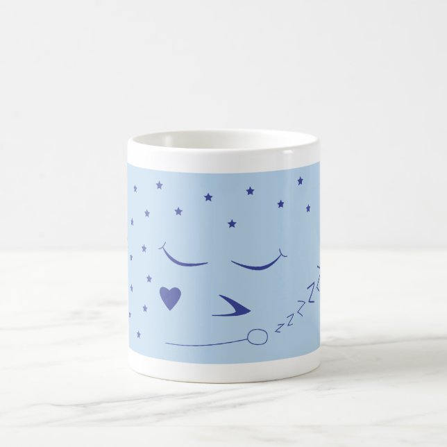 Sömnig ansiktemugg kaffemugg (Center)
