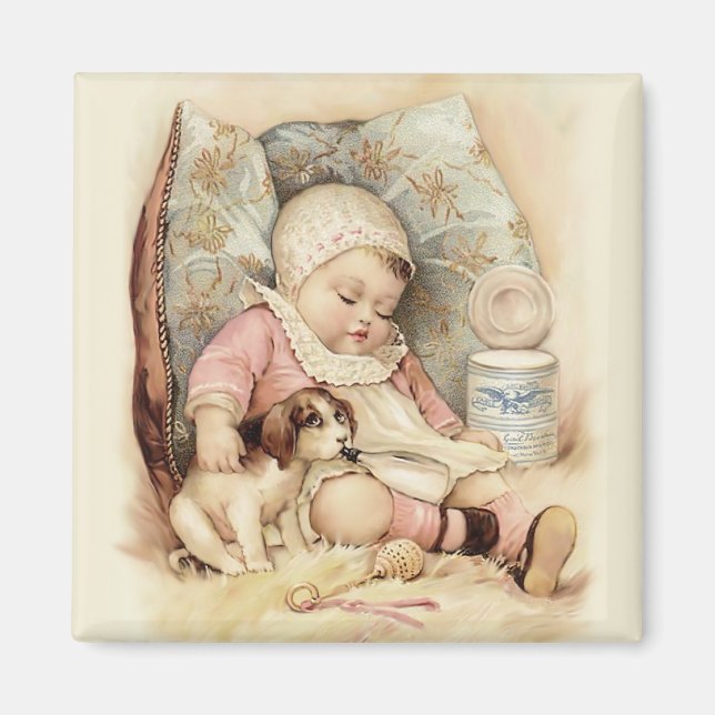 Sömnig Baby Magnet (Framsidan)