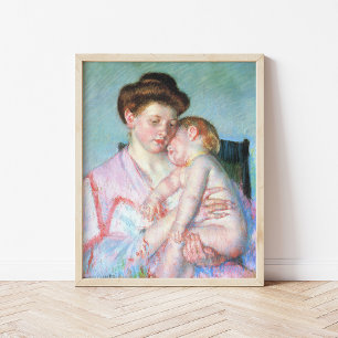Sömnig Baby   Mary Cassatt Poster
