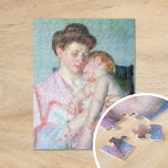 Sömnig Baby | Mary Cassatt Pussel<br><div class="desc">Sömnig Baby (1910) av den amerikanske konstnären Mary Cassatt. Originalteckningen är en pastel porträtt i mor som håller henne sovande baby. Använda verktygen för att lägga till anpassningsbar eller anpassa bilden.</div>