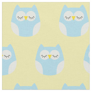 Sömnig Baby Uggla Cute Nursery Decor Tyg