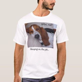 Sömnig Bassethund Tee Shirt