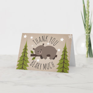 Sömnig Bear Tack Stars Kort