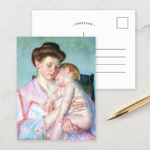 Sömnig Bebis Mary Cassatt Vykort