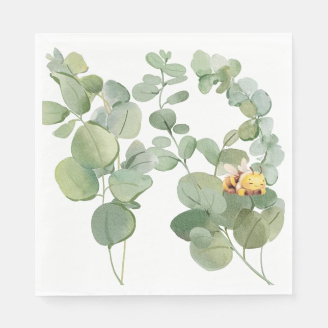 Sömnig Bee-Pappersservett Pappersservett (Framsidan)