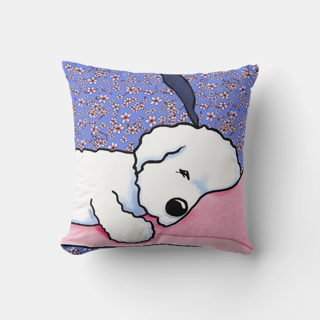 Sömnig Bichon Kudde (Framsida)