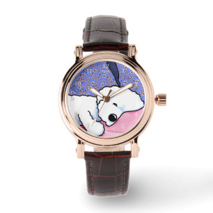 Sömnig Bichon Watch Armbandsur