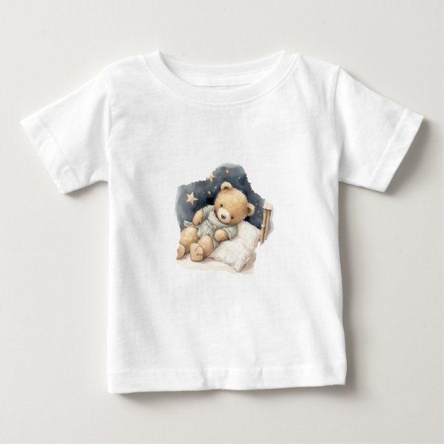 Sömnig björn t shirt (Framsida)