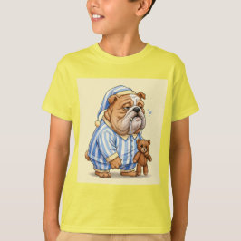 Sömnig Bulldog med en vän av Natasha Us T Shirt
