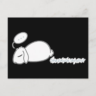 Sömnig Bunny Stewie-vykort Vykort