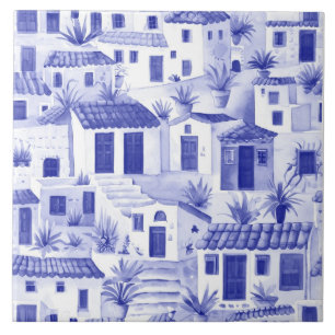 Sömnig by Greece, Greece Travel Blue and White Kakelplatta