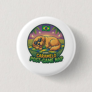Sömnig Caramel Hund Trött Meme Klistermärke Knapp