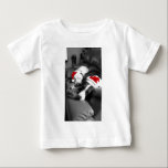 sömnig christmas pitbull puppies adsible Santa T Shirt<br><div class="desc">Vad är det som är cuter än de här två valparna som sover i sina getthattar?</div>