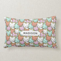 Sömnig det anpassade dekorativ kudde Cats Mönster