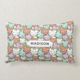 Sömnig det anpassade dekorativ kudde Cats Mönster