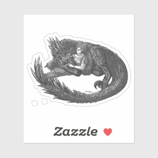 Sömnig Dinosaur Klistermärken (Ark)