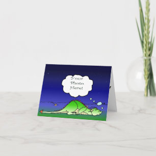 Sömnig Dragon NoteCard Kort