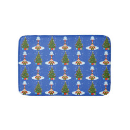 Sömnig Elf jul Bath Mat Badrumsmatta