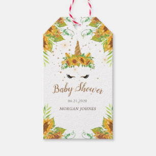 sömnig enmajsolrosbabyduschmonogram presentetikett