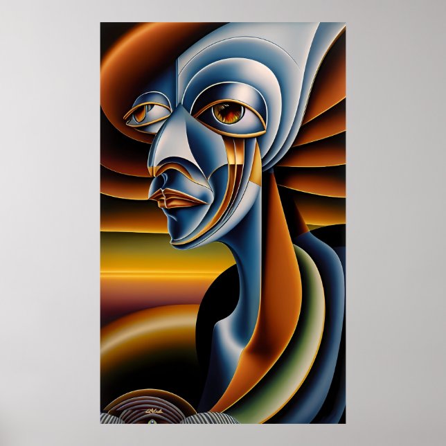 Sömnig Eyed Giant - Ken Gage Art Poster (Framsidan)