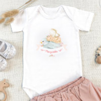 Sömnig Fairy Bird Illustration med Namn Girl