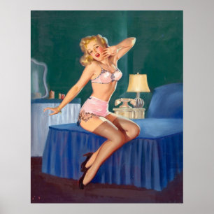 Sömnig Fäst upp Poster