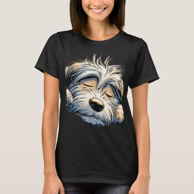 Sömnig flicka t shirt (Framsida)